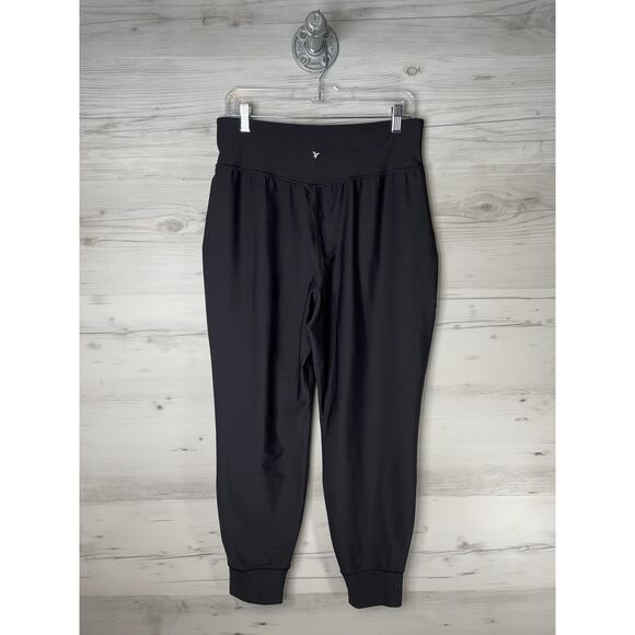 Old Navy Active Jogger Pants Womens Large Black High Rise PowerSoft Go-Dry Gym - Picture 6 of 9
